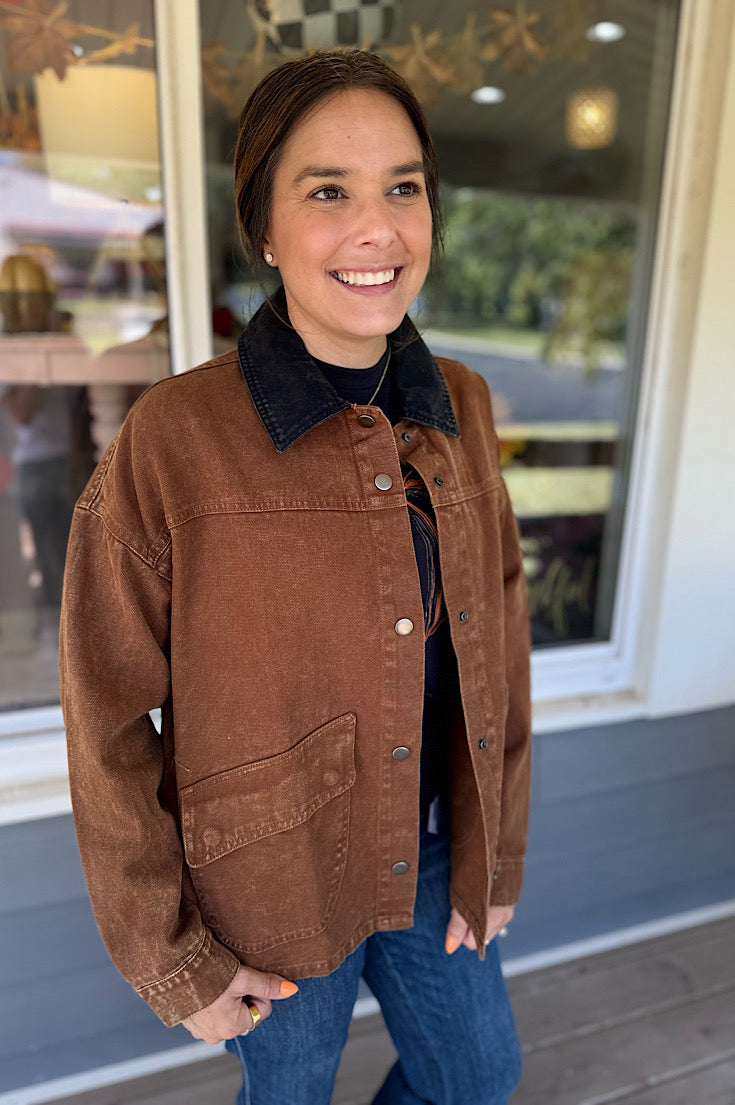 Charlie Brown Denim Relaxed Fit Barn Jacket