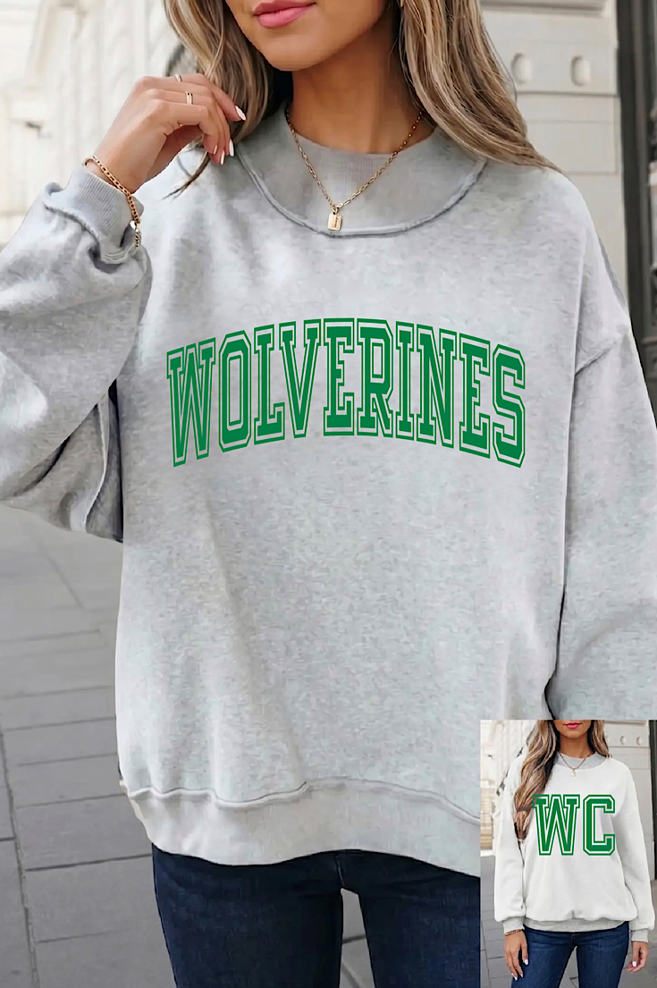 WC Wolverines Reversible Mock Neck Sweatshirt