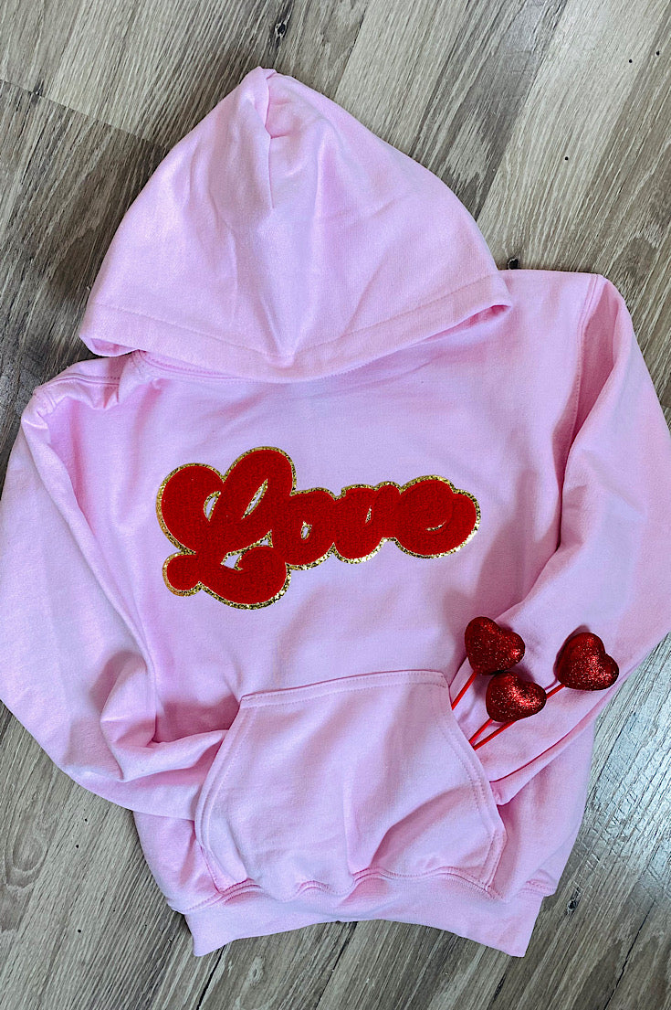 Youth Love Patch Blush Hoodie