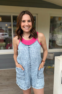 Addy Acid Washed Tencel Romper