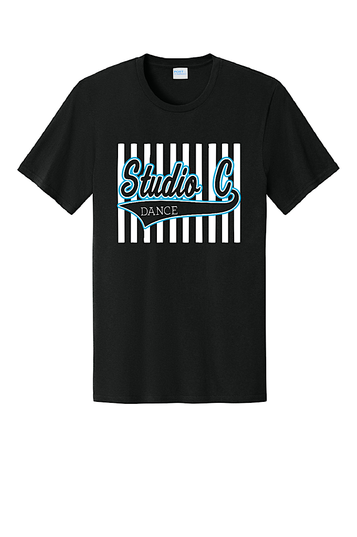 Studio C Dance Vertical Stripes "Dance" Tee