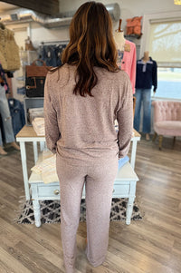 Zariah Brushed Hacci Lounge Set {2 colors}