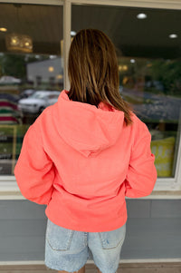 Lake Life...Best Life Hot Coral Hoodie
