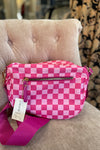 Parker Pink Checkered Bum Bag