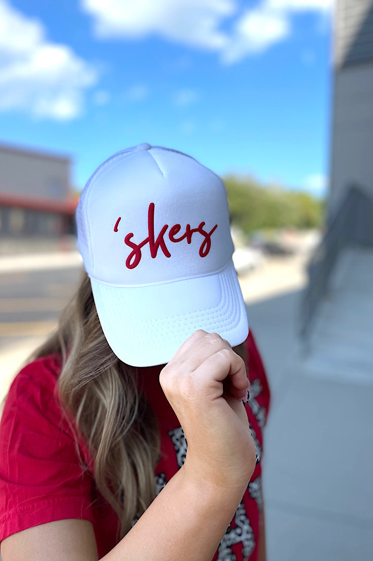 'skers White Foam Trucker Hat