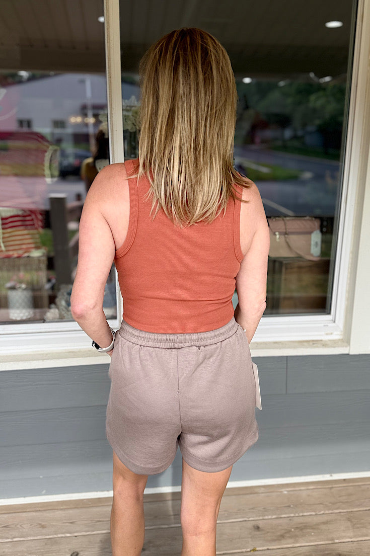 Keegan Scuba Drawstring Shorts {2 colors}