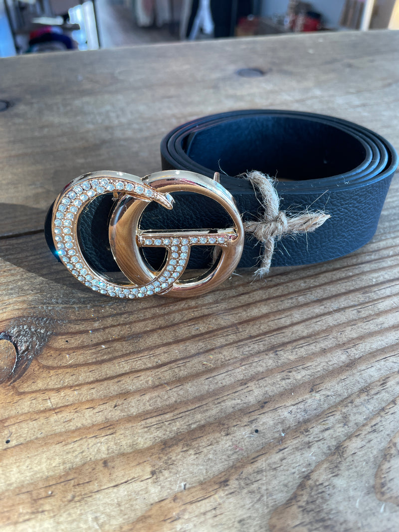 Faux Leather Metal Ring Dupe Belt