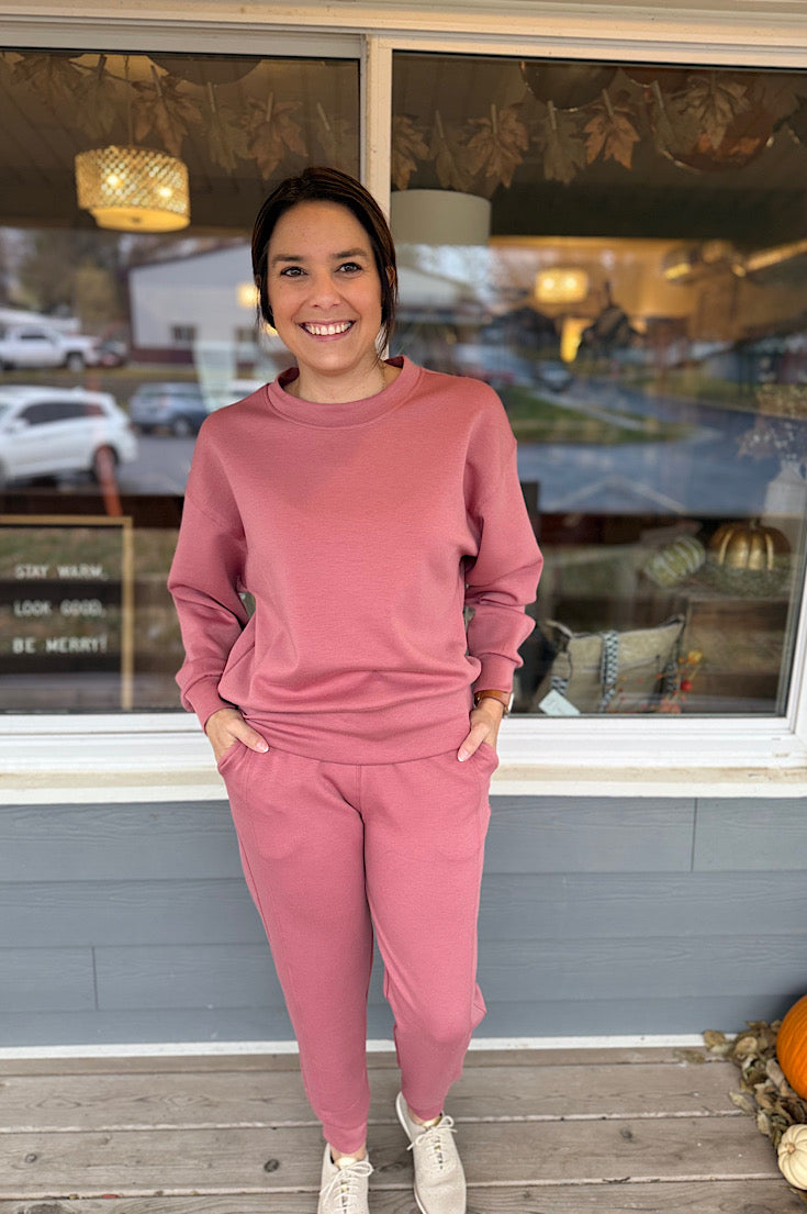 Ella Dusty Pink Scuba Set