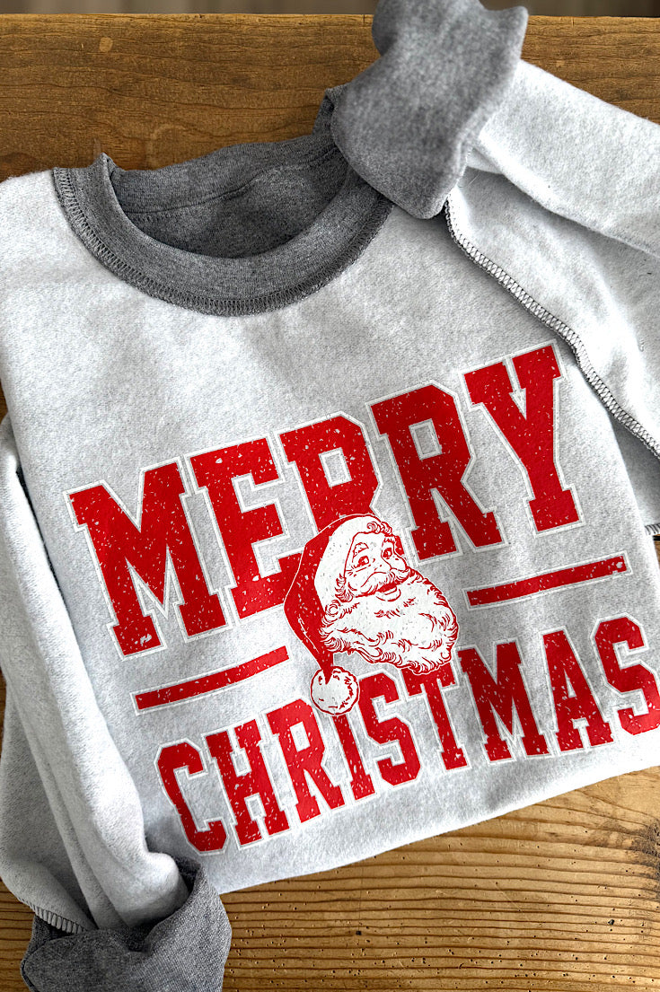 Merry Christmas Retro Inside Out Sweatshirt