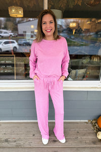 Amaya Brushed Hacci Lounge Set