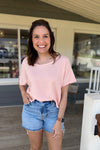 Khloe Blush Crisscross Back Top