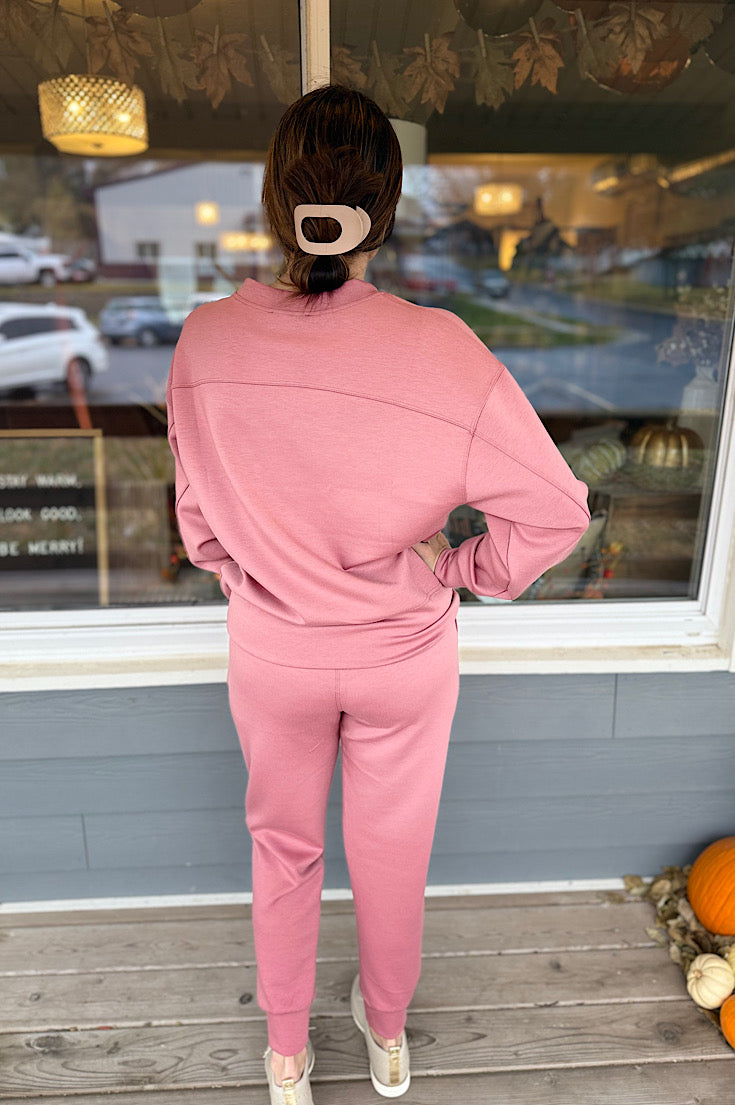 Ella Dusty Pink Scuba Set