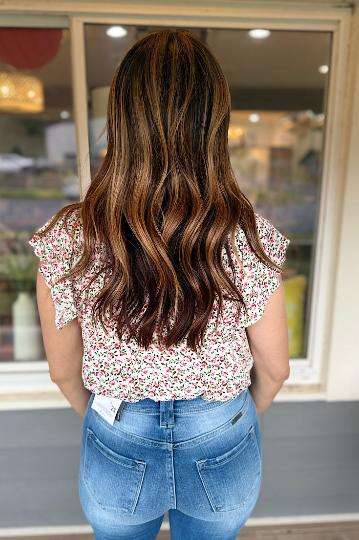 Alivia Cropped Floral Top