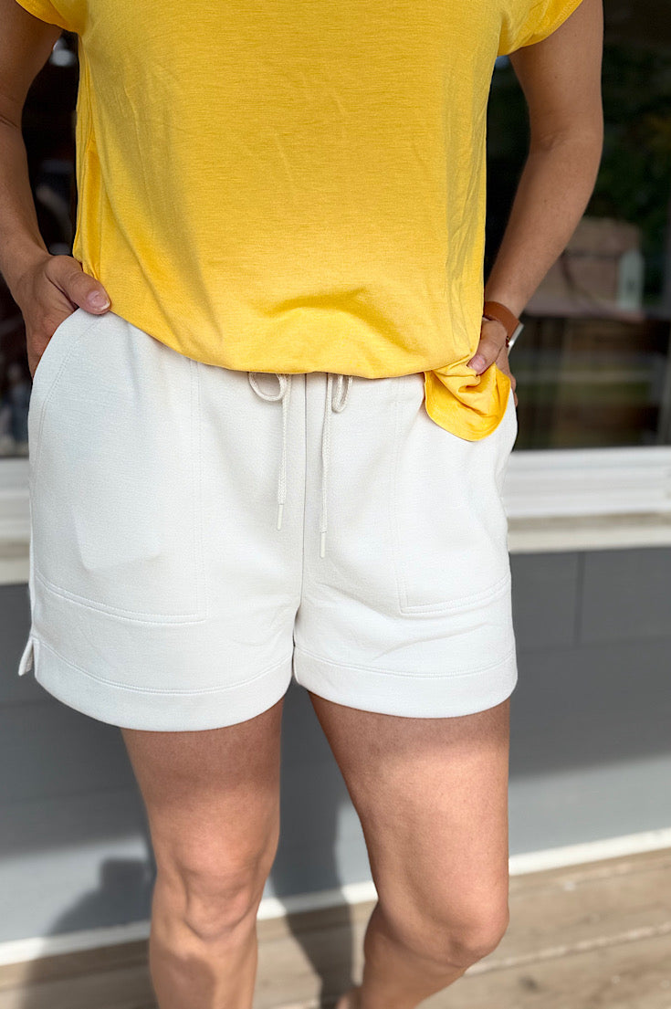 Keegan Scuba Drawstring Shorts {2 colors}