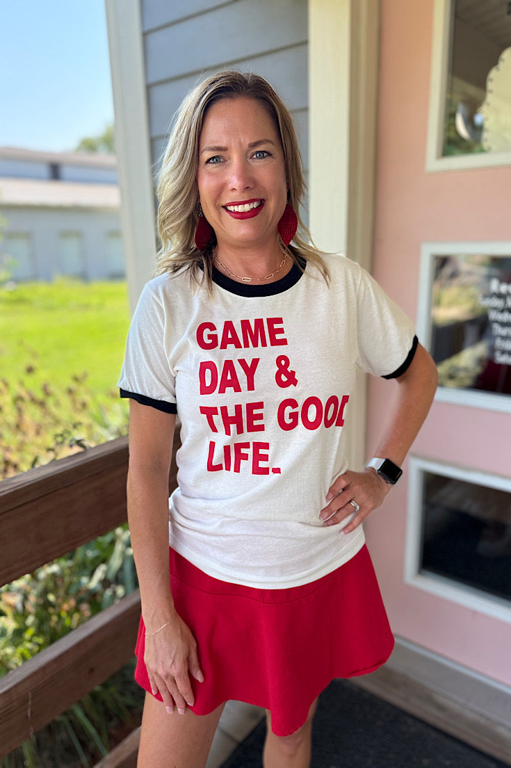 Game Day & The Good Life Ringer Tee