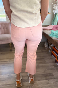 Gabbey Blush Straight Leg Crop Pants