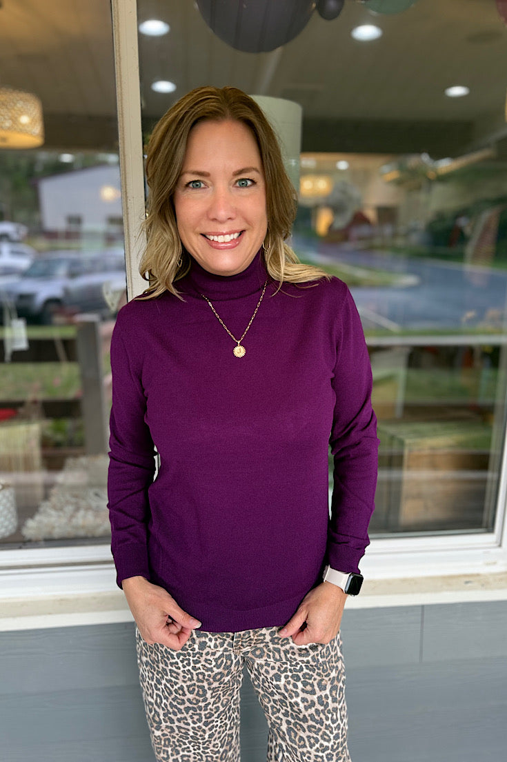 Amber Long Sleeve Turtleneck Sweater {2 colors}
