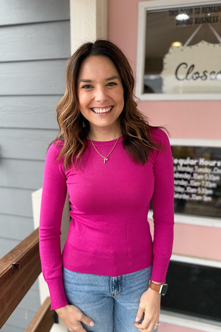 Marlowe Lightweight Soft Crewneck Sweater {3 colors}