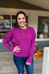 Tyren Magenta RIbbed Sweater