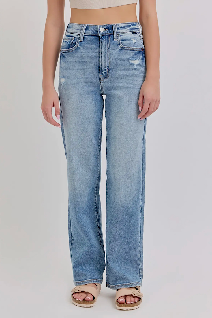 Charlee Medium Washed Dad Jean by Cello