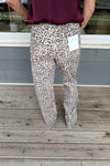 Kat Leopard Washed Straight Leg Jeans