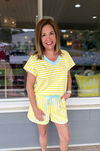Kellyn Stripe Short Set {2 colors}