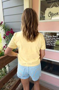 Chayse Boxy Modest Crop Washed Tee {4 colors}