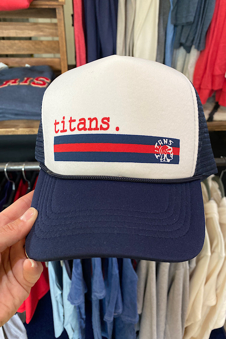 Titans Stripe Foam Trucker - Youth