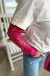 Valerie Fuchsia Lace Layering Top