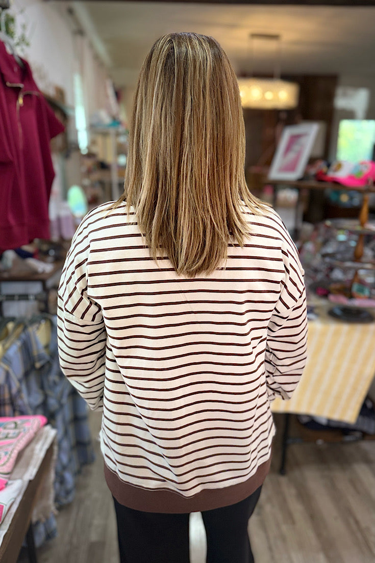 Harlow Stripe Lightweight Pullover {2 colors}