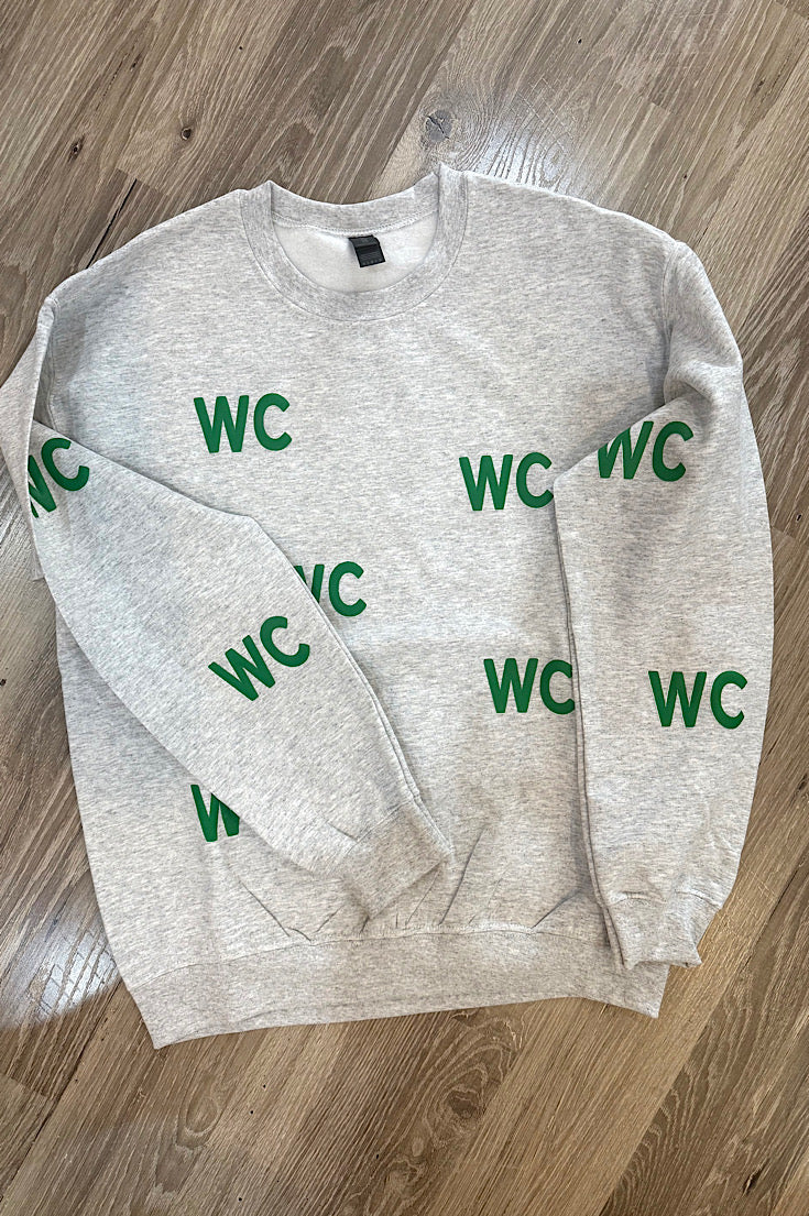 Wilber-Clatonia (WC) All Over Puff Sweatshirt