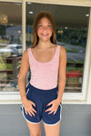 Henry Navy & White Athletic Shorts