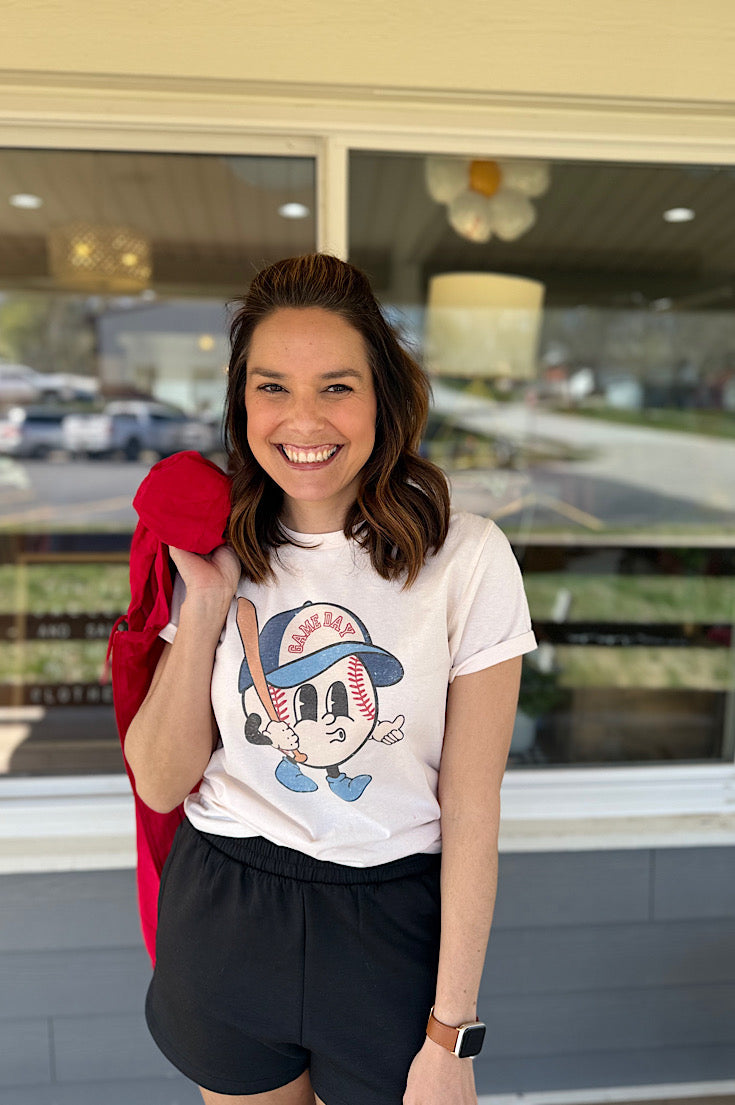 Retro Baseball Game Day Tee