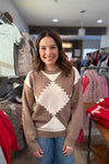 Evren Argyle Mocha Sweater