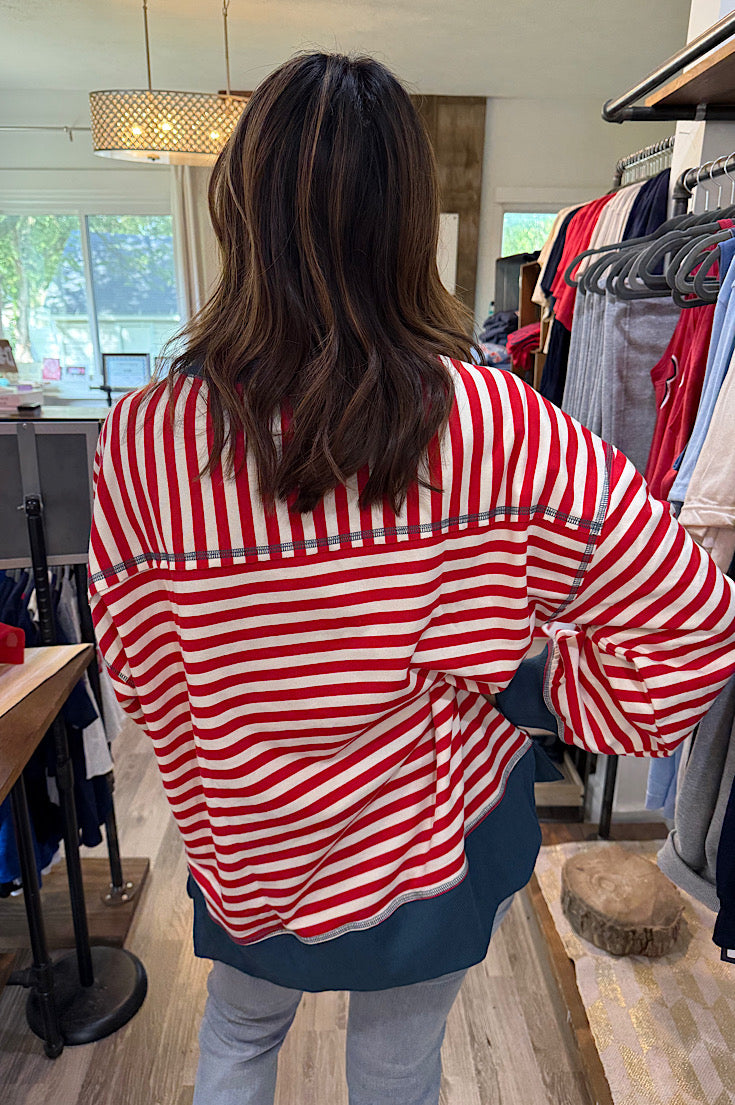 Briar Striped Comfy Pullover {3 colors}