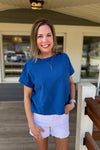 Tyler Cap Sleeve Boxy Tee {2 colors}