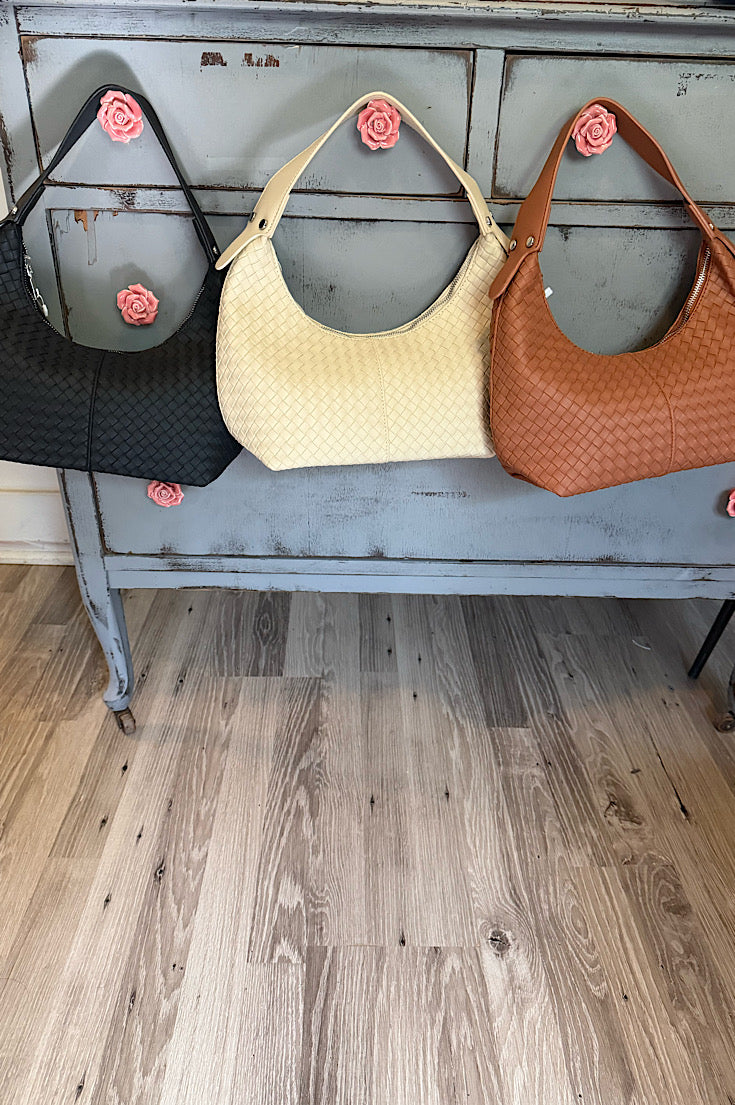 The Blake Woven Texture Crossbody Purse {2 colors}