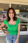 Demi Double Layer Scoop Neck Tee {2 colors}