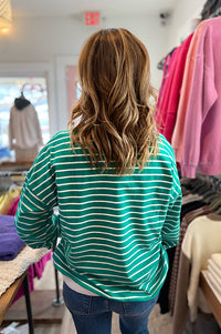 Zuri Striped Lightweight Pullover {2 colors}