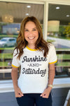 Sunshine & Saturdays Ringer Tee