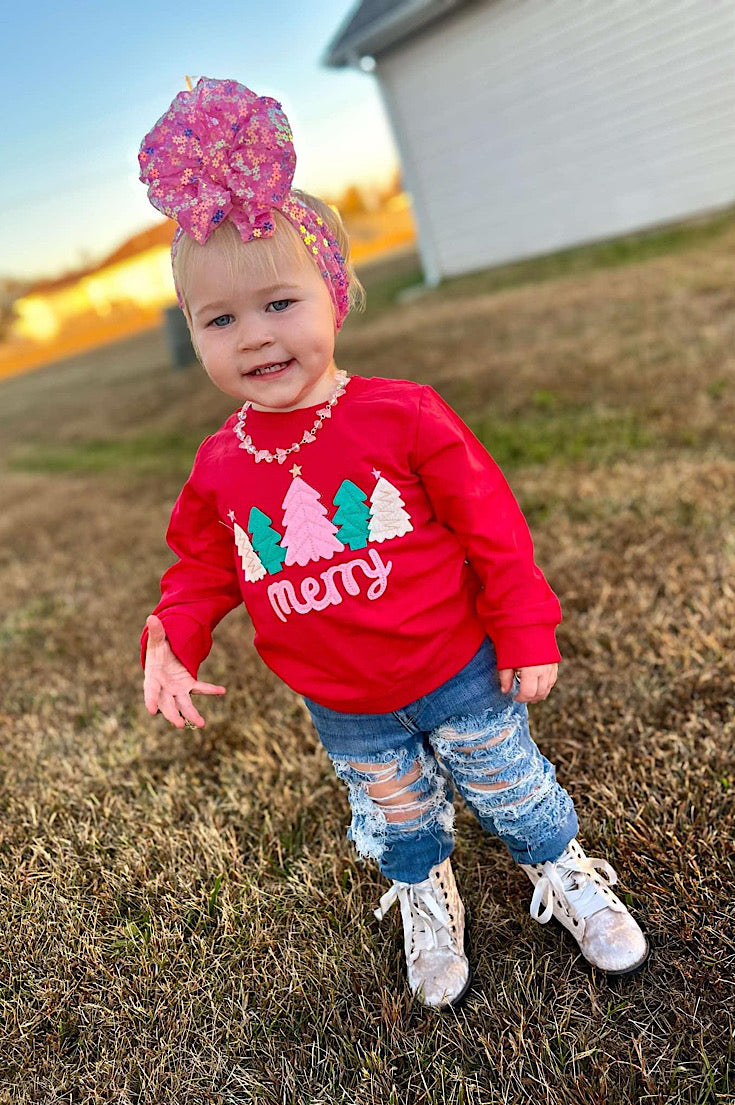 Merry Red Infant/Toddler Sweatshirt