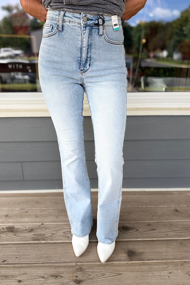 Jaylee Judy Blue Light Wash Bootcut Denim