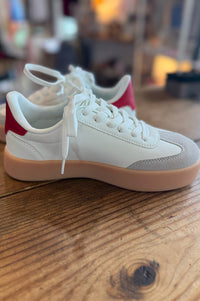 Andi Red and White Sneaker