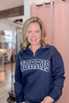 Norris Sport Block Navy Quarter Zip