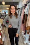 Sharron Heathered Grey So Soft Dolman Top