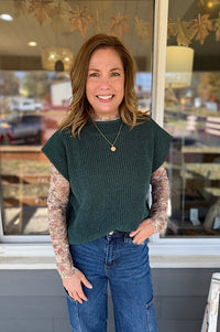 Quinlynn Floral Lace Long Sleeve Layering Top {2 Colors}