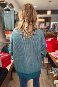 Haley Exposed Seam Two Tone Sweater {2 colors}