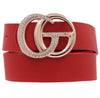 Faux Leather Metal Ring Dupe Belt