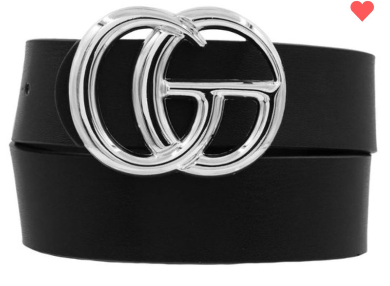 Faux Leather Metal Ring Dupe Belt