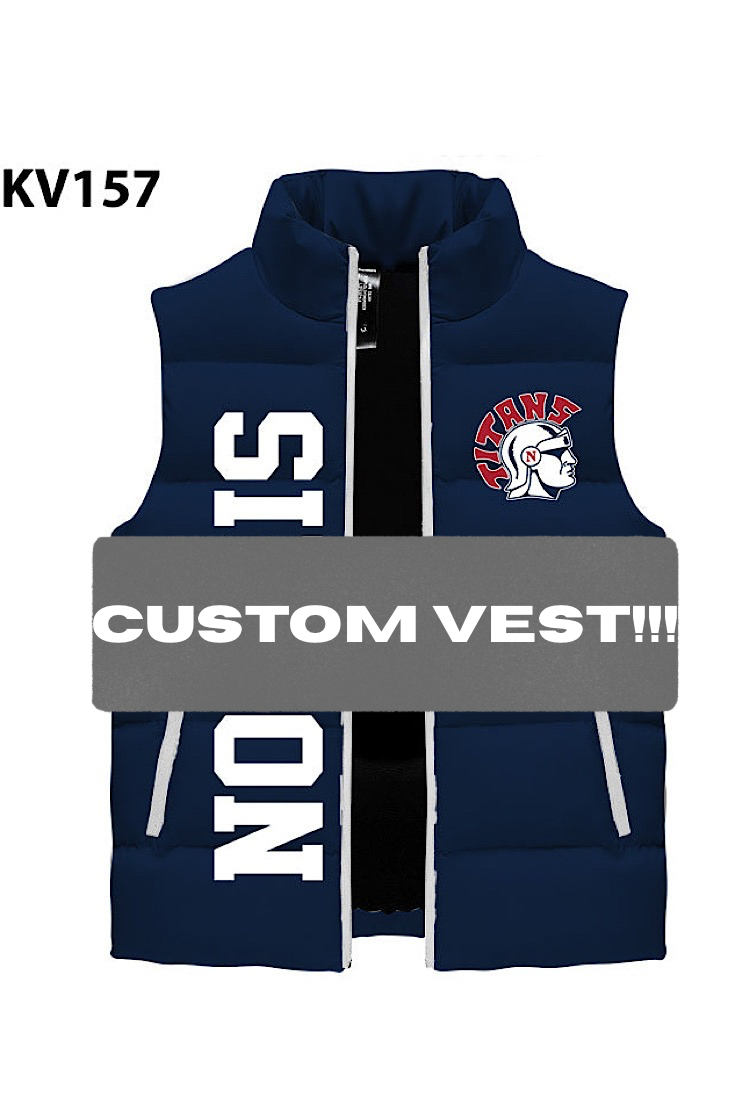 Custom Puffer Vest -Youth and Adult